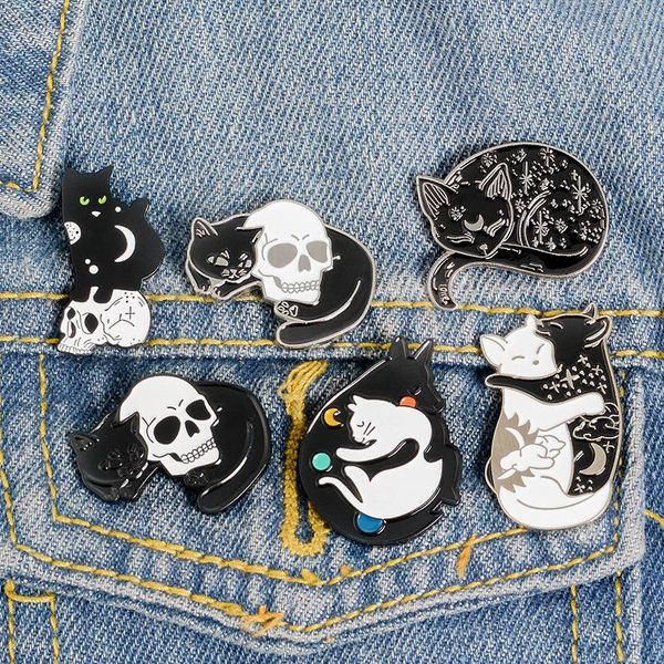 pins, brooches mystical witch cat enamel pin moon and stars badge brooch lapel pins denim jeans shirt bag punk jewelry gift for friend, Gray
pins, brooches mystical witch cat enamel pin moon and stars badge brooch lapel pins denim jeans shirt bag punk jewelry gift for friend, Gray