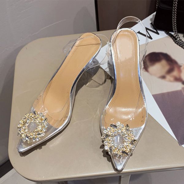 Women Sandals Pumps High Heels Pointed Toe Ladies Shoes Fashion Plus Size Transparent Office Pvc Rhinestone Female Comfortbale, Ts
Women Sandals Pumps High Heels Pointed Toe Ladies Shoes Fashion Plus Size Transparent Office Pvc Rhinestone Female Comfortbale, Ts