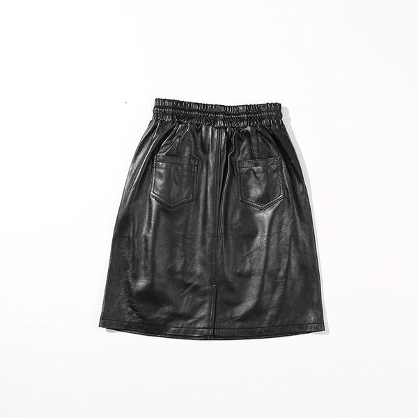 genuine women black streetwear vintage leather high waist female skirts autumn winter real sheep
genuine women black streetwear vintage leather high waist female skirts autumn winter real sheep