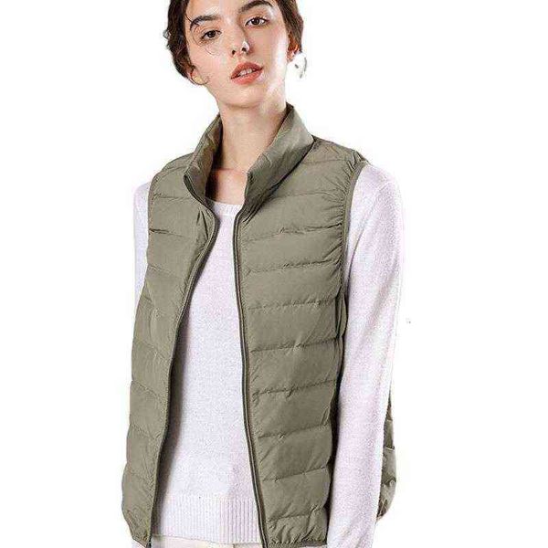 seamless 2021 winter white duck down light et women's vest spring and autumn vest short stand collar wear, Black;white
seamless 2021 winter white duck down light et women's vest spring and autumn vest short stand collar wear, Black;white