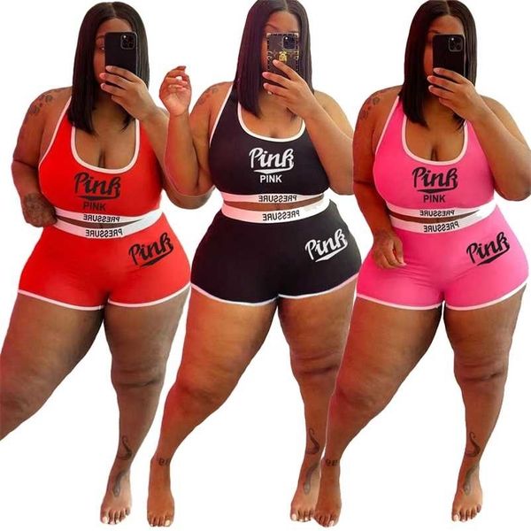 plus size women clothing two piece set 5xl women's fashion casual letters pattern shorts sets wholesale drop 211029, Black
plus size women clothing two piece set 5xl women's fashion casual letters pattern shorts sets wholesale drop 211029, Black