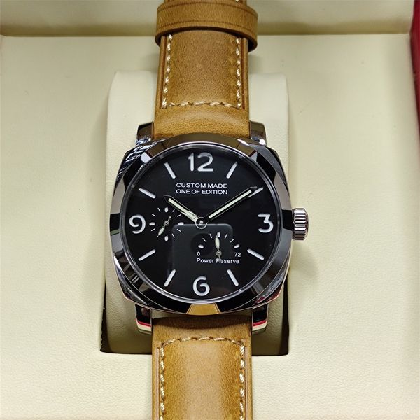 fully automatic men clock 44mm power reserve calendar lighting hands 316l rvs case p14, Slivery;brown
fully automatic men clock 44mm power reserve calendar lighting hands 316l rvs case p14, Slivery;brown