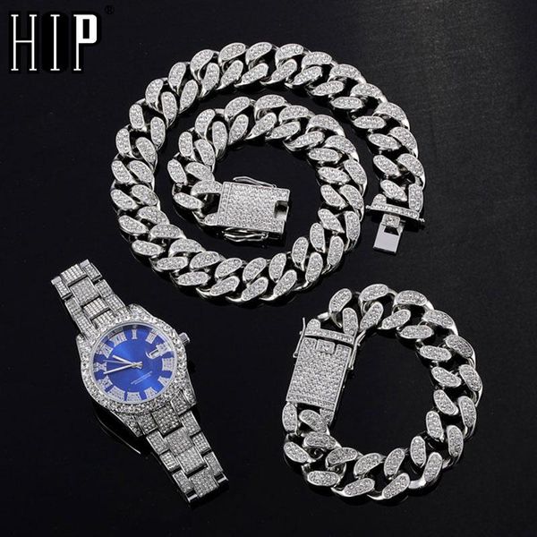 hip hop bling 20mm 3pcs kit watch+necklace+bracelet crystal + iced out cuban rhinestones chains for women men jewelry, Silver
hip hop bling 20mm 3pcs kit watch+necklace+bracelet crystal + iced out cuban rhinestones chains for women men jewelry, Silver
