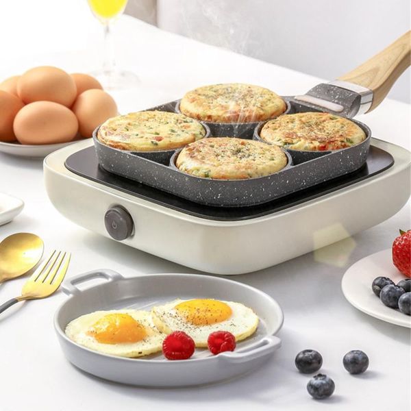 pans breakfast maker egg steak ham pancake 2/4 hole frying pot thickened omelet pan black non-stick wooden handle kitchen cooking
pans breakfast maker egg steak ham pancake 2/4 hole frying pot thickened omelet pan black non-stick wooden handle kitchen cooking