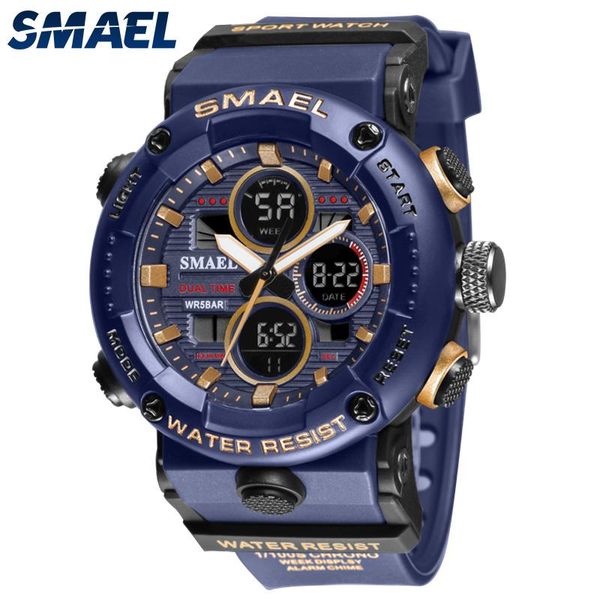 wristwatches smael 8038 blue sport watch men waterproof led digital watches big dial clock for male relogio masculino quartz, Slivery;brown
wristwatches smael 8038 blue sport watch men waterproof led digital watches big dial clock for male relogio masculino quartz, Slivery;brown