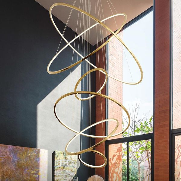 chandeliers golden luxury dining lamp duplex villa staircase large chandelier circular ring-shaped high living room lamps stainless steel
chandeliers golden luxury dining lamp duplex villa staircase large chandelier circular ring-shaped high living room lamps stainless steel