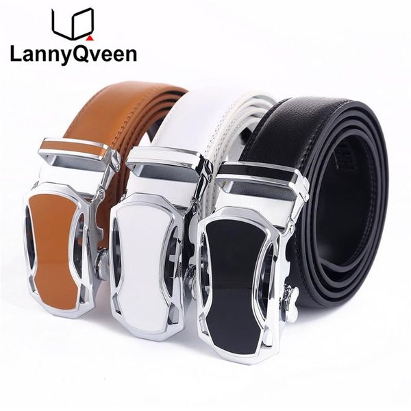 lannyqveen fashion belt black white brown colorful men's automatic buckle belts wholesale cow leather for men, Black;brown
lannyqveen fashion belt black white brown colorful men's automatic buckle belts wholesale cow leather for men, Black;brown
