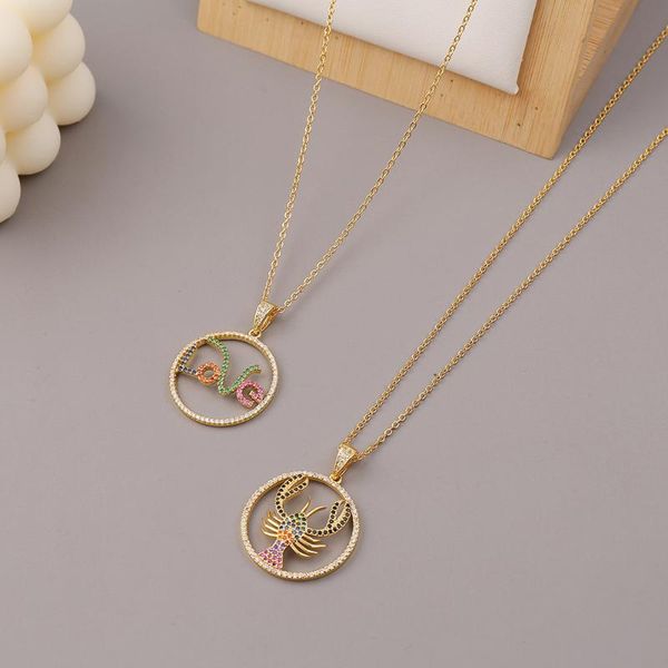 chains andshiny fashion fine zircon copper love lobster pendant necklace for women hip-hop personality round tag jewelry gifts, Silver
chains andshiny fashion fine zircon copper love lobster pendant necklace for women hip-hop personality round tag jewelry gifts, Silver