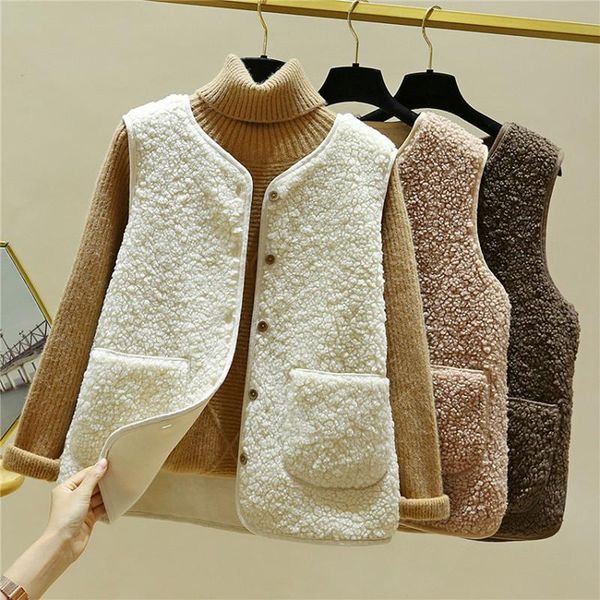 women's vests plush vest women's autumn and winter 2021 fashion casual short all-match waistcoat jacket, Black;white
women's vests plush vest women's autumn and winter 2021 fashion casual short all-match waistcoat jacket, Black;white