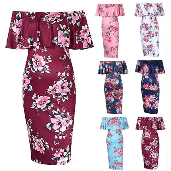 maternity dresses for po shoot gown sheath short print pregnant dress plus size, White
maternity dresses for po shoot gown sheath short print pregnant dress plus size, White