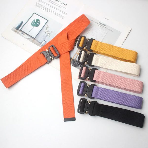 belts men women plain webbing cotton canvas metal buckle belt male luxury casual straps ceintures ys124, Black;brown
belts men women plain webbing cotton canvas metal buckle belt male luxury casual straps ceintures ys124, Black;brown