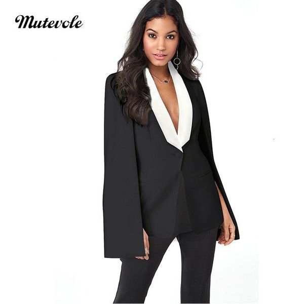 women's suits & blazers mutevole womens long sleeve autumn spring eleblazer jacket casual office cloak blazer feminino front butto, White;black
women's suits & blazers mutevole womens long sleeve autumn spring eleblazer jacket casual office cloak blazer feminino front butto, White;black