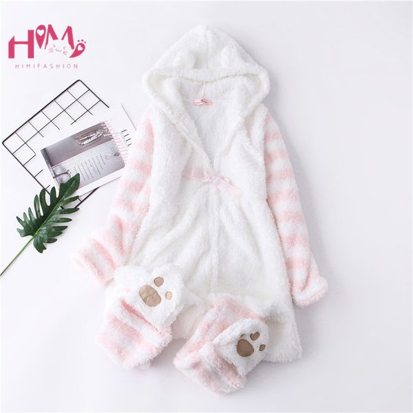 japanese winter women onesie pajamas kawaii cat lovely ear long sleeve pink one-piece sleepwear female casual cute homewear girl, Black;red
japanese winter women onesie pajamas kawaii cat lovely ear long sleeve pink one-piece sleepwear female casual cute homewear girl, Black;red