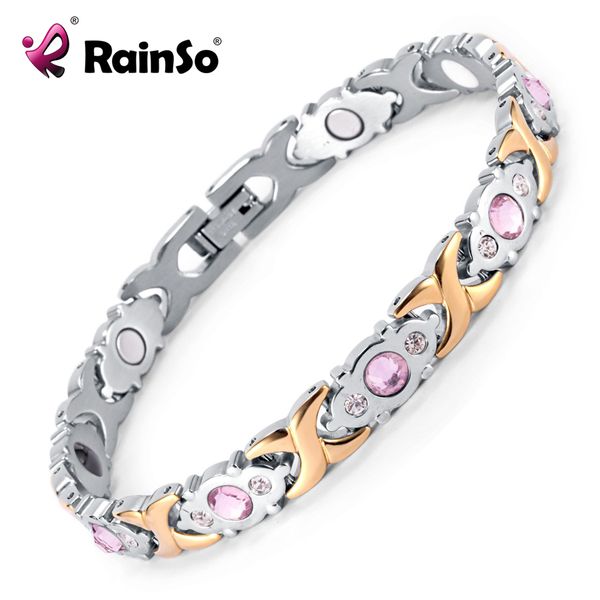 rainso crystal gem woman bracelet stainless steel health energy magnetic gold fashion jewelry lady bracelets gift for girls, Golden;silver
rainso crystal gem woman bracelet stainless steel health energy magnetic gold fashion jewelry lady bracelets gift for girls, Golden;silver