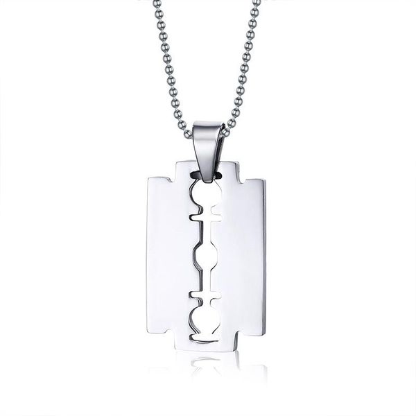 pendant necklaces hc cool stainless steel razor blades men jewelry male shaver shape punk & statement pendants f, Silver
pendant necklaces hc cool stainless steel razor blades men jewelry male shaver shape punk & statement pendants f, Silver