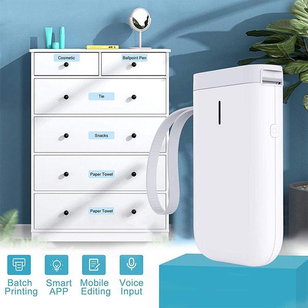 the portable label printer is wirelessly connected to multiple templates with smartphones are easy use printers
the portable label printer is wirelessly connected to multiple templates with smartphones are easy use printers
