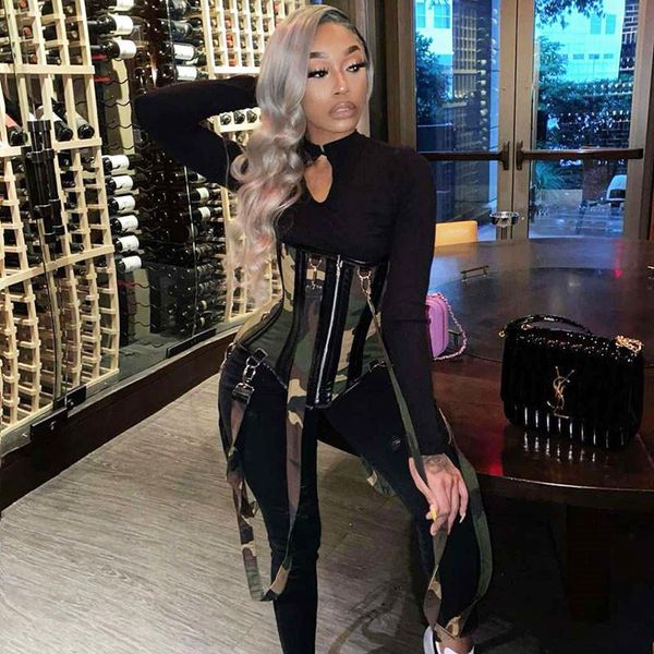 women's tracksuits 2 piece set spring autumn 2021 camouflage girdle black jumpsuit sport zip up belts waistband, Gray
women's tracksuits 2 piece set spring autumn 2021 camouflage girdle black jumpsuit sport zip up belts waistband, Gray
