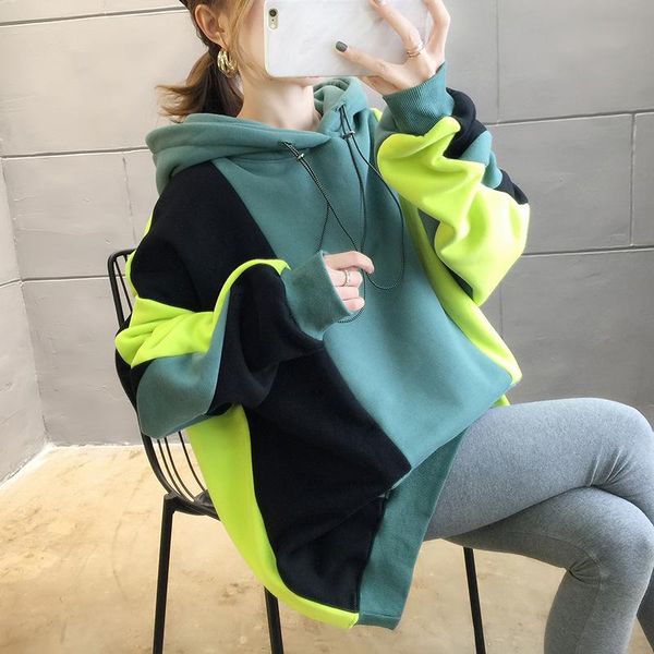 women's hoodies & sweatshirts real s ins plus velvet thickening good quality cotton sweatshirt women casual all-match autumn and winter, Black
women's hoodies & sweatshirts real s ins plus velvet thickening good quality cotton sweatshirt women casual all-match autumn and winter, Black