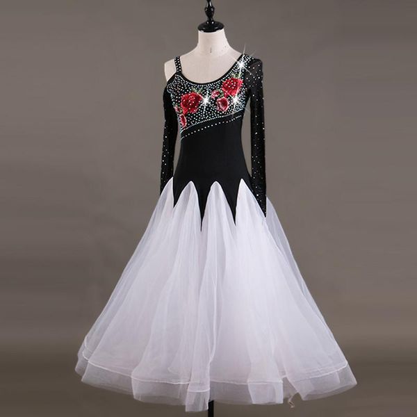 women rhinestones ballroom dance competition dress standard dresses modern costume waltz costumes stage wear, Black;red
women rhinestones ballroom dance competition dress standard dresses modern costume waltz costumes stage wear, Black;red