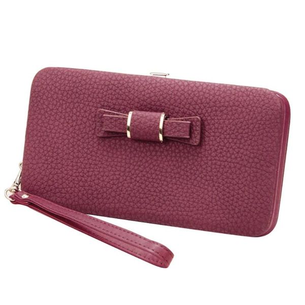 women pu leather clutch purse wallets fashion cash phone cards holder case purses wallet with a wrist strap, Red;black
women pu leather clutch purse wallets fashion cash phone cards holder case purses wallet with a wrist strap, Red;black