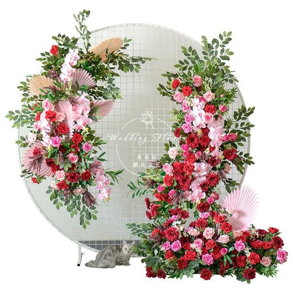 decorative flowers & wreaths custom european wedding arch decor artificial flower wrought iron props fake row background wall
decorative flowers & wreaths custom european wedding arch decor artificial flower wrought iron props fake row background wall