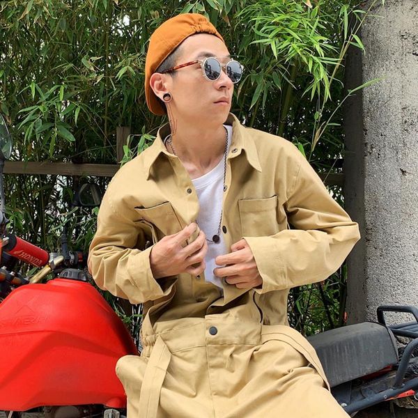 men's tracksuits 2021 hip hop streetwear jumpsuits japanese style jeans cargo jumpsuit straight leg trousers loose trend, Gray
men's tracksuits 2021 hip hop streetwear jumpsuits japanese style jeans cargo jumpsuit straight leg trousers loose trend, Gray
