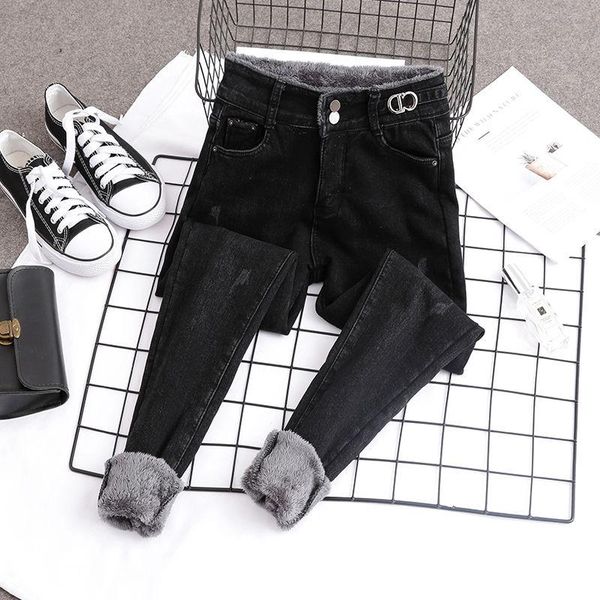 women's jeans winter women casual high waist female thickened slim fit stretch trousers woman plus velvet warm pencil denim pants k86, Blue
women's jeans winter women casual high waist female thickened slim fit stretch trousers woman plus velvet warm pencil denim pants k86, Blue