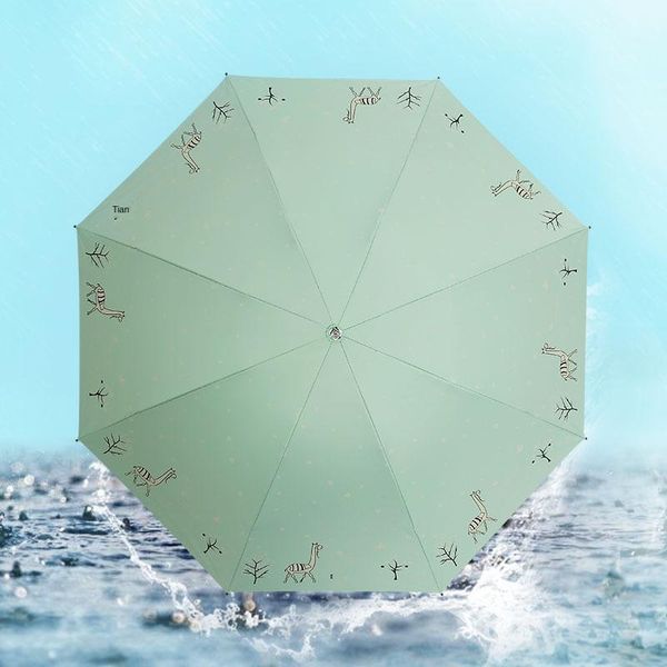 umbrellas women umbrella three folding black coating sunscreen sunny and rainy dual-purpose windproof strong
umbrellas women umbrella three folding black coating sunscreen sunny and rainy dual-purpose windproof strong