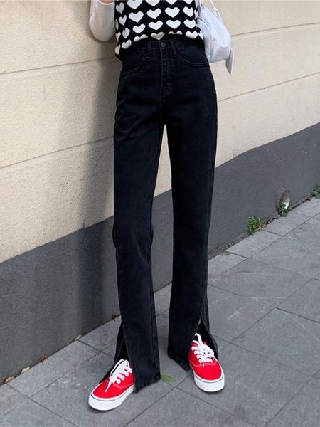 women's jeans split high waist 2021 spring and autumn straight tube loose slim mop wide leg pants tide ins, Blue
women's jeans split high waist 2021 spring and autumn straight tube loose slim mop wide leg pants tide ins, Blue