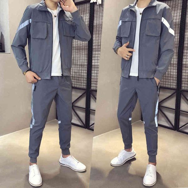 tracksuits hip hop 2 pieces set mens tracksuit casual solid suits loose stand collar sweatshirts men jacket+pants sets streetwear, Gray
tracksuits hip hop 2 pieces set mens tracksuit casual solid suits loose stand collar sweatshirts men jacket+pants sets streetwear, Gray