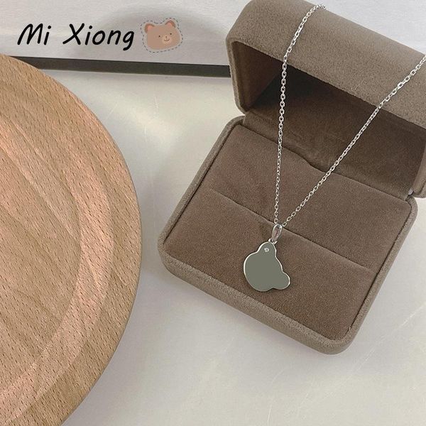 chains mi xiong 925 sterling silver necklaces for women's pendant exquisite cute bear style luxury jewelry charm party romantic
chains mi xiong 925 sterling silver necklaces for women's pendant exquisite cute bear style luxury jewelry charm party romantic