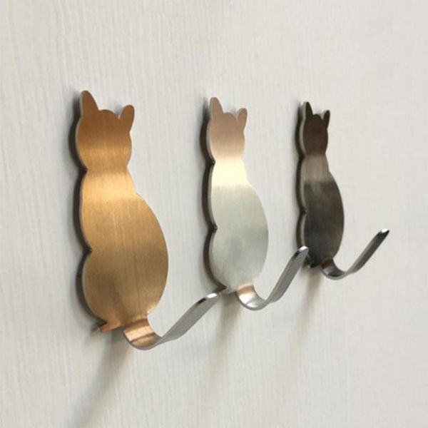 2pcs home decorative hooks cat shaped nail adhesive towel key hanger coat wall mounted stick on storage holder & rails
2pcs home decorative hooks cat shaped nail adhesive towel key hanger coat wall mounted stick on storage holder & rails