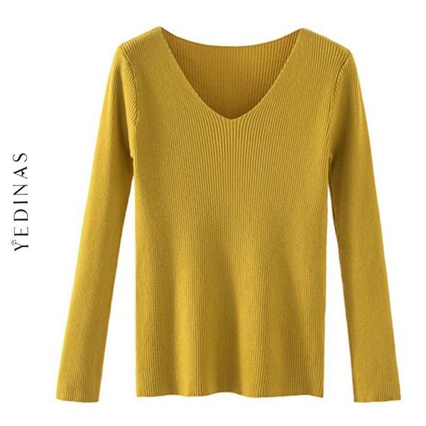 women's sweaters yedinas harajuku sweater v-neck women and pullovers casual knit jumper long sleeve womens slim 2021 autumn, White;black
women's sweaters yedinas harajuku sweater v-neck women and pullovers casual knit jumper long sleeve womens slim 2021 autumn, White;black