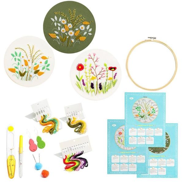 other arts and crafts 3 pack embroidery starter kit with pattern,kissbuty full range of kits pcs cloth ,1 pc hoop
other arts and crafts 3 pack embroidery starter kit with pattern,kissbuty full range of kits pcs cloth ,1 pc hoop