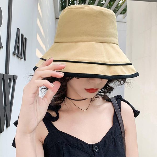 wide brim hats 1pc women anti-uv bucket hat foldable portable beach sun big visor with windproof rope summer fisherman cap, Blue;gray
wide brim hats 1pc women anti-uv bucket hat foldable portable beach sun big visor with windproof rope summer fisherman cap, Blue;gray