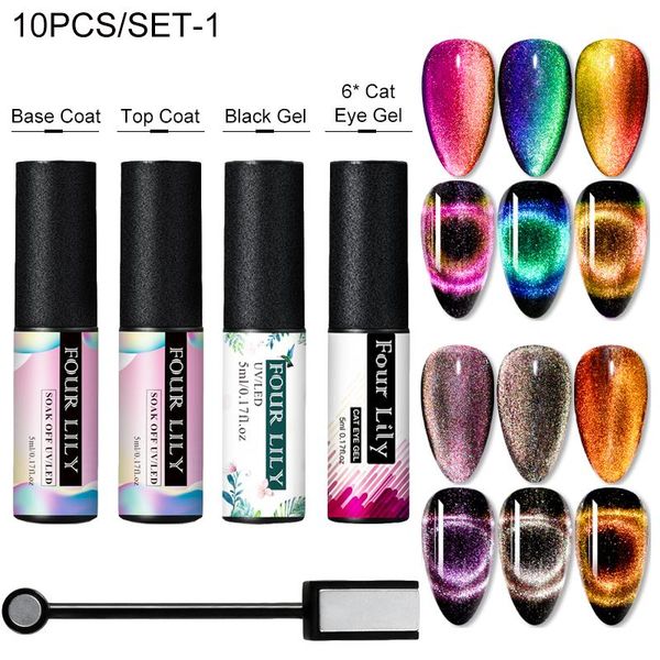 nail art kits four llly 9d cat eye hybrid varnishes gel spar polish set for manicure chameleon jelly color uv base
nail art kits four llly 9d cat eye hybrid varnishes gel spar polish set for manicure chameleon jelly color uv base