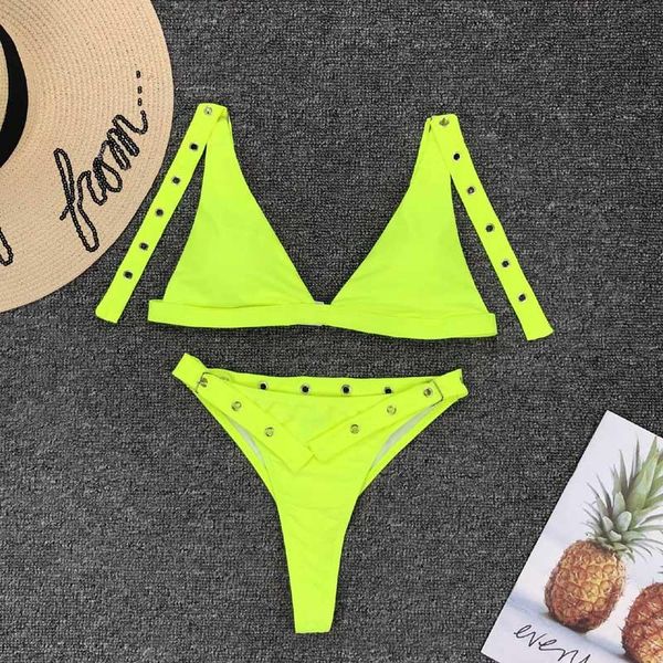 women's swimwear neon adjustable bikini 2021 thong swimsuits for woman push up swimming suit female biquini tanga beach bathing 3364, White;black
women's swimwear neon adjustable bikini 2021 thong swimsuits for woman push up swimming suit female biquini tanga beach bathing 3364, White;black