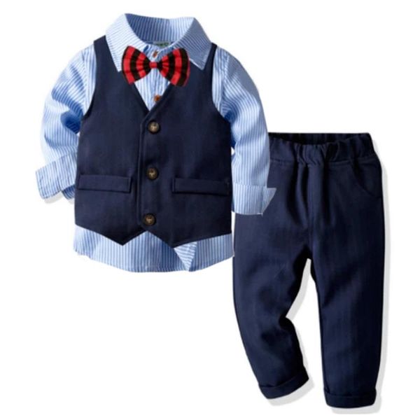 clothing sets spring 2021 baby boy long-sleeved shirtgentleman bow tie vest trouser suit party formal wear, White
clothing sets spring 2021 baby boy long-sleeved shirtgentleman bow tie vest trouser suit party formal wear, White