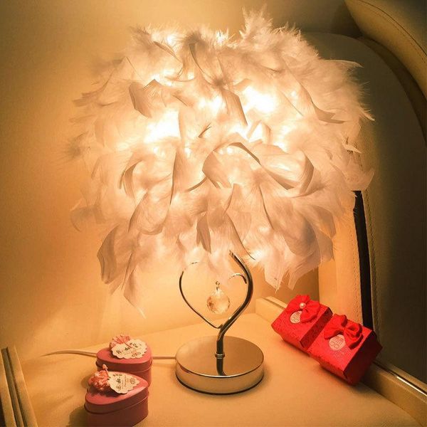 vanity lights feather table lamp bedroom bedside simple modern romantic creative european style princess warm light
vanity lights feather table lamp bedroom bedside simple modern romantic creative european style princess warm light