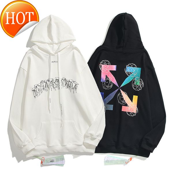 new 2021 winter autumn fashion brand off color gradient arrstyle graffiti hooded men's and women's sweater loose couple's shi, Black
new 2021 winter autumn fashion brand off color gradient arrstyle graffiti hooded men's and women's sweater loose couple's shi, Black