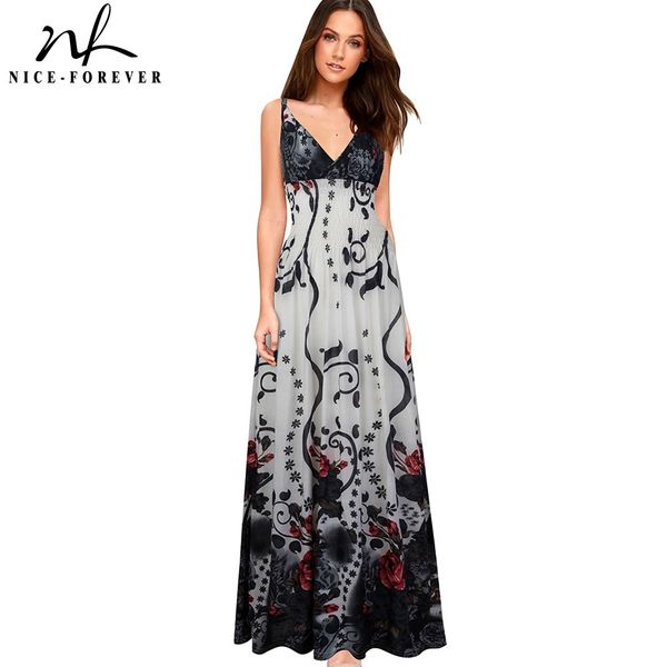 nice-forever summer bohemian beach spaghetti fairy strap dresses casual maxi long women dress bty053 210419, White
nice-forever summer bohemian beach spaghetti fairy strap dresses casual maxi long women dress bty053 210419, White