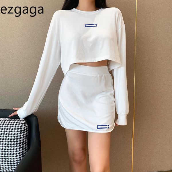 ezgaga two piece set women fashion long sleeve and mini skirt tracksuits loose printed casual white 2 piece outfits 210430
ezgaga two piece set women fashion long sleeve and mini skirt tracksuits loose printed casual white 2 piece outfits 210430