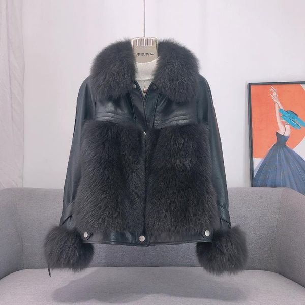 women's fur & faux 2021 autumn winter real motorcycle coat black thick warm genuine leather turn down collar jacket
women's fur & faux 2021 autumn winter real motorcycle coat black thick warm genuine leather turn down collar jacket