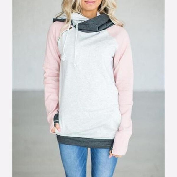 women's hoodies & sweatshirts autumn fashion women long sleeve patchwork zipper casual hooded pullover sweatshirt, Black
women's hoodies & sweatshirts autumn fashion women long sleeve patchwork zipper casual hooded pullover sweatshirt, Black