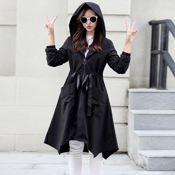 women's trench coats plus size 5xl women coat 2022 fashion loose long woman clothes casaco feminino, Tan;black
women's trench coats plus size 5xl women coat 2022 fashion loose long woman clothes casaco feminino, Tan;black