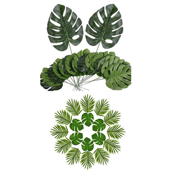 counts fake faux artificial tropical palm leaves & 24 pcs luau simulation decorative flowers wreaths
counts fake faux artificial tropical palm leaves & 24 pcs luau simulation decorative flowers wreaths
