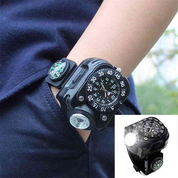 3-in-1 outdoor sports rechargeable bright led flashlight compass wrist watch wristband mens watches top
3-in-1 outdoor sports rechargeable bright led flashlight compass wrist watch wristband mens watches top