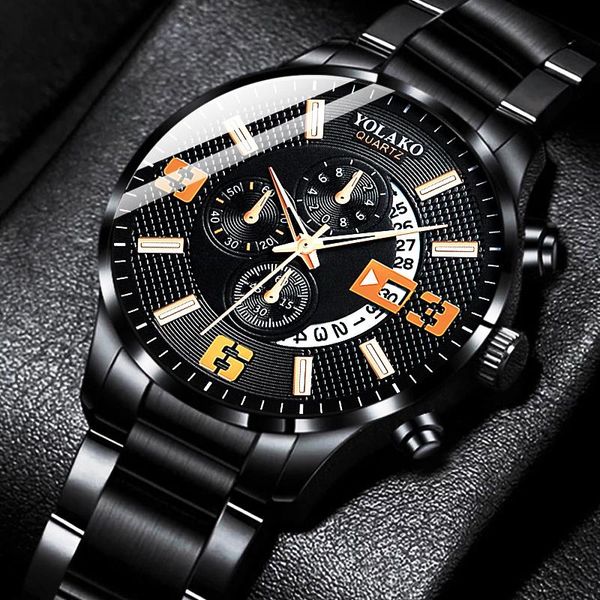 wristwatches relogio masculino mens fashion business watches men casual stainless steel quartz watch man calendar clock montre homme, Slivery;brown
wristwatches relogio masculino mens fashion business watches men casual stainless steel quartz watch man calendar clock montre homme, Slivery;brown