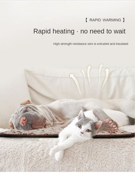 carpets 40cm*45cm pet waterproof electric heating pad 9mode winter dog bed heater cat warm blanket
carpets 40cm*45cm pet waterproof electric heating pad 9mode winter dog bed heater cat warm blanket
