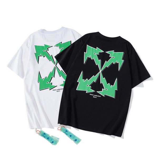 fashion brand off style new lightning arrstyle print loose short sleeve t-shirt for lovers, White;black
fashion brand off style new lightning arrstyle print loose short sleeve t-shirt for lovers, White;black